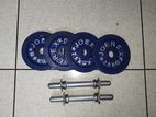 Dumbbell set 10 kg with 10" strick 2 pcs