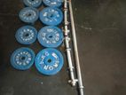 dumbell and berbell full set