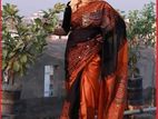 Dupion silk saree