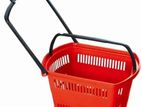 Durable Plastic Trolley & Basket (New Model)