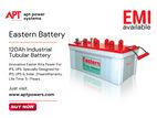 Eastern 120Ah Flat Tubular Battery for IPS/UPS