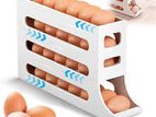 Egg Storage 4 Layer Automatically Rolling Eggs Dispenser Space Save