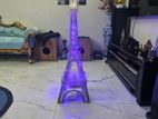 Eifel Tower with colourful lights