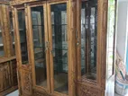 এক বছরের EMI তে সেগুন কাঠের গ্লাশের কেবিনেট