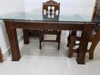 Ekta dinning table sell hobe 4 chair