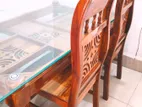 একটি সেগুন কাঠের টেবিল ও ৬টি চেয়ার