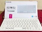 Elecom White Short Slim Keyboard
