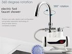 Electric Instant Hot Water Tap With Hand Shower (Wall Mount)