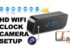 Electronic Digital Tabil Clock Live Wifi Ip Camera For Home Security