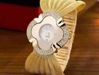 Elegant butterfly gold watch