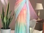 Elegant Lace Work Georgette Saree