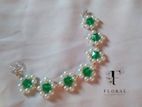 Elegant Pearl & Crystal Bracelet