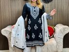 Embroidery Cotton Three Piece