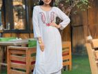Embroidery Cotton Two Piece Co-ord Set
