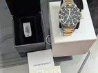 Emporio Armani Chronograph 2 tone watch- AR11361