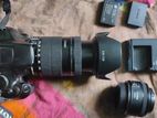 Eos 1300d with 55mm Prime Lens And 18-135mm Zoom