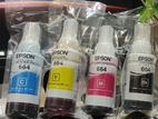 Epson 664 4-Pcs Set Original Printer Color Ink Bottle Refill