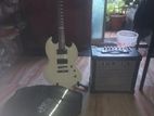 Esp viper 10 electric guitar with cube 20gx Emp