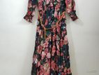 Exclusive China Floral Prints Beach Gown With Inner Intact Brand New