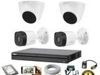 EXCLUSIVE DAHUA 4-Pcs Set Full Color CCTV CAMERA PACKAGE