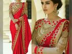 Exclusive Embroidered Georgette Saree