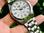 Exclusive SEIKO 5 Posh Check White Automatic Watch