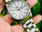 Exclusive SEIKO 5 Posh Sunburst White Mid Dial Automatic Watch