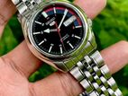 Exclusive SEIKO 5 SNK375 Black Speed Racer Automatic Watch