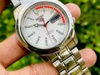 Exclusive SEIKO 5 SNKK25 White Speed Racer Automatic Watch