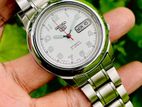 Exclusive SEIKO 5 SNKK33 Numerical White Mid Dial Automatic Watch