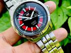 Exclusive SEIKO 5 Sports SRP339 Black Speed Meter Style Automatic Watch