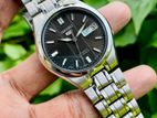 Exclusive SEIKO 5 Textured Sunburst Dark Gray Automatic Watch