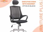 Executive Offic Chair V-mash Black with Headrest