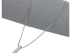 Fashion Frill Men's Silver Locket Pendant Necklace Chain For Boys