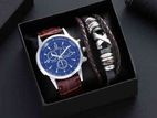 Fashion Watch and Bracelet For man