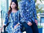 Fashionable Printed Couple set Shirt & Two piece