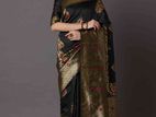 Fashionable Skin Printed Silk Saree