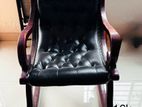 Faux Leather Rocking Chair