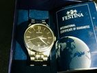 Festina Classics Watch F20425/3 Black Steel Strap, Men