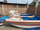 Fiber Glass Paddle Type Boat 04 Person With out canope