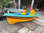 Fiber Glass Rowing Type Boat 5 person capacity with 2 chair