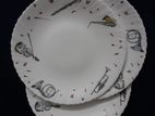 Flat Dinner Plate 4pcs