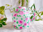 floral hand printed kettle