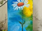 Flower painting on canvas