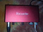 Focusrite Scarlett 2i2 3rd Gen Sound Card. And Microphone Bm 800stand