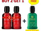 FOGG 30ml Collection Pack (Buy 2 Prince Get 1 Sultan Free)