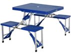 Foldable table for children 4 sits alongside