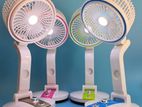 Folding Fan with Led Light JH-2018 rechargeable