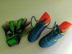 Football Boot and gk gloves