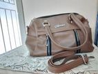 brown colour hand bag for sale